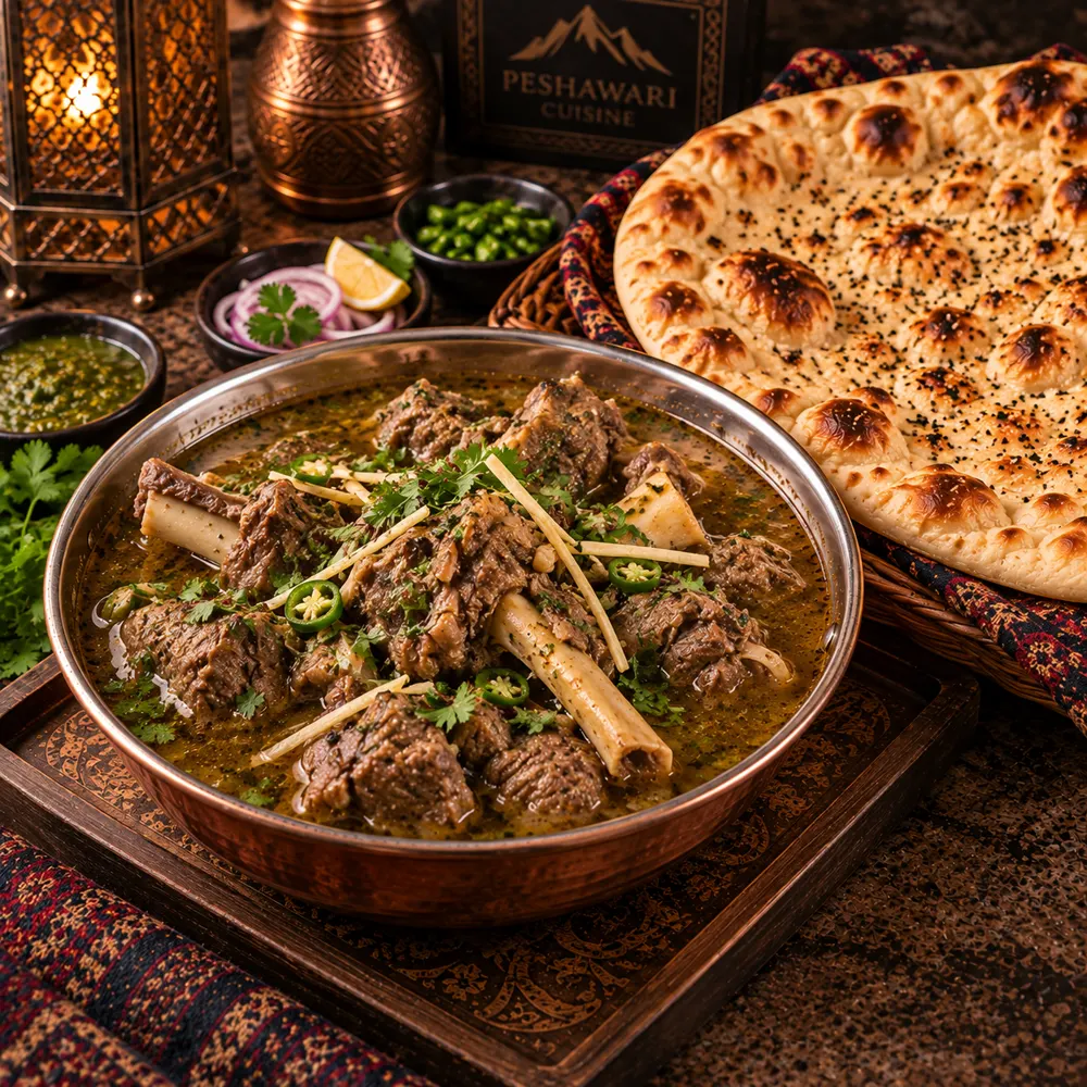 1 KG Lamb Rosh with large Peshawari naan