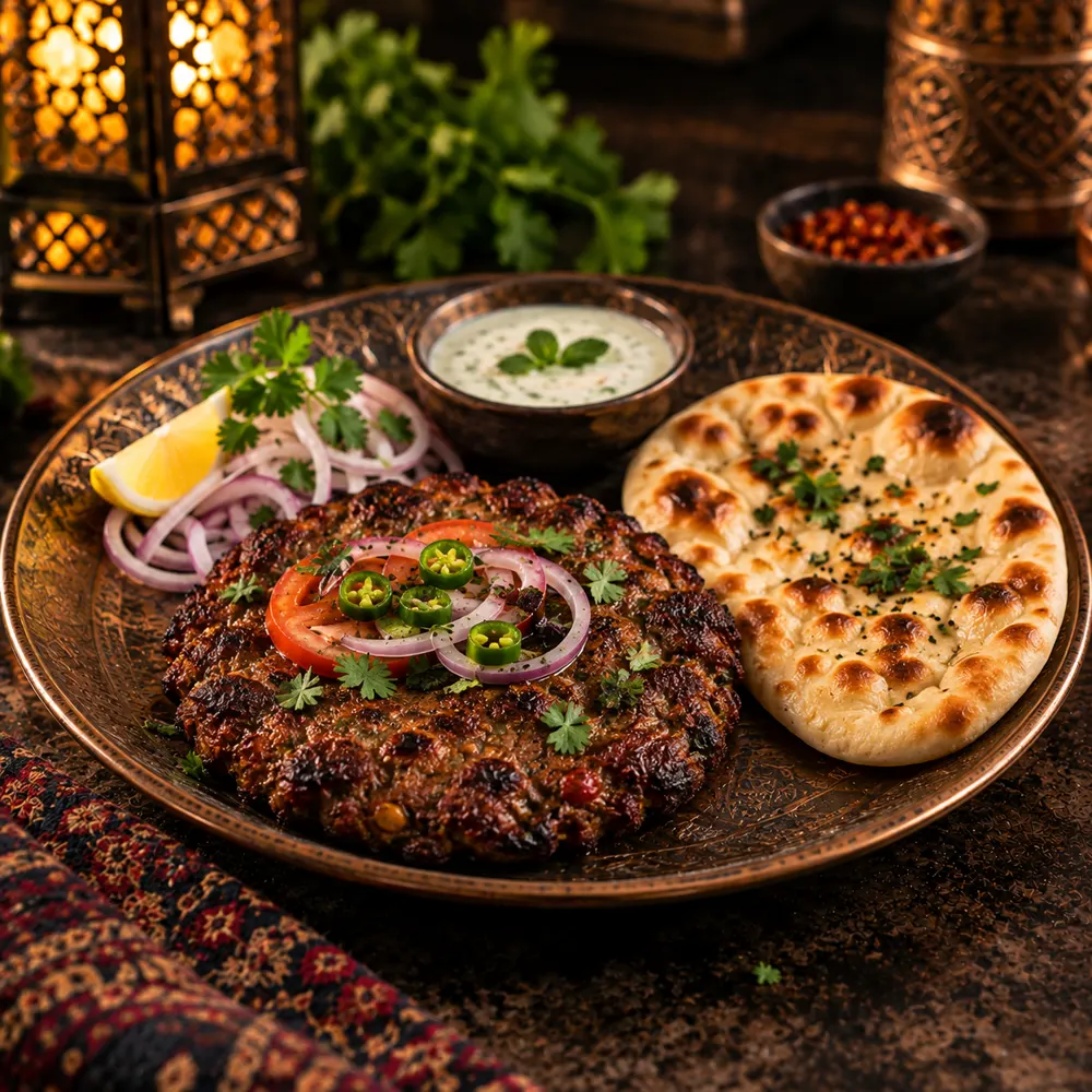 Single chapli kebab
